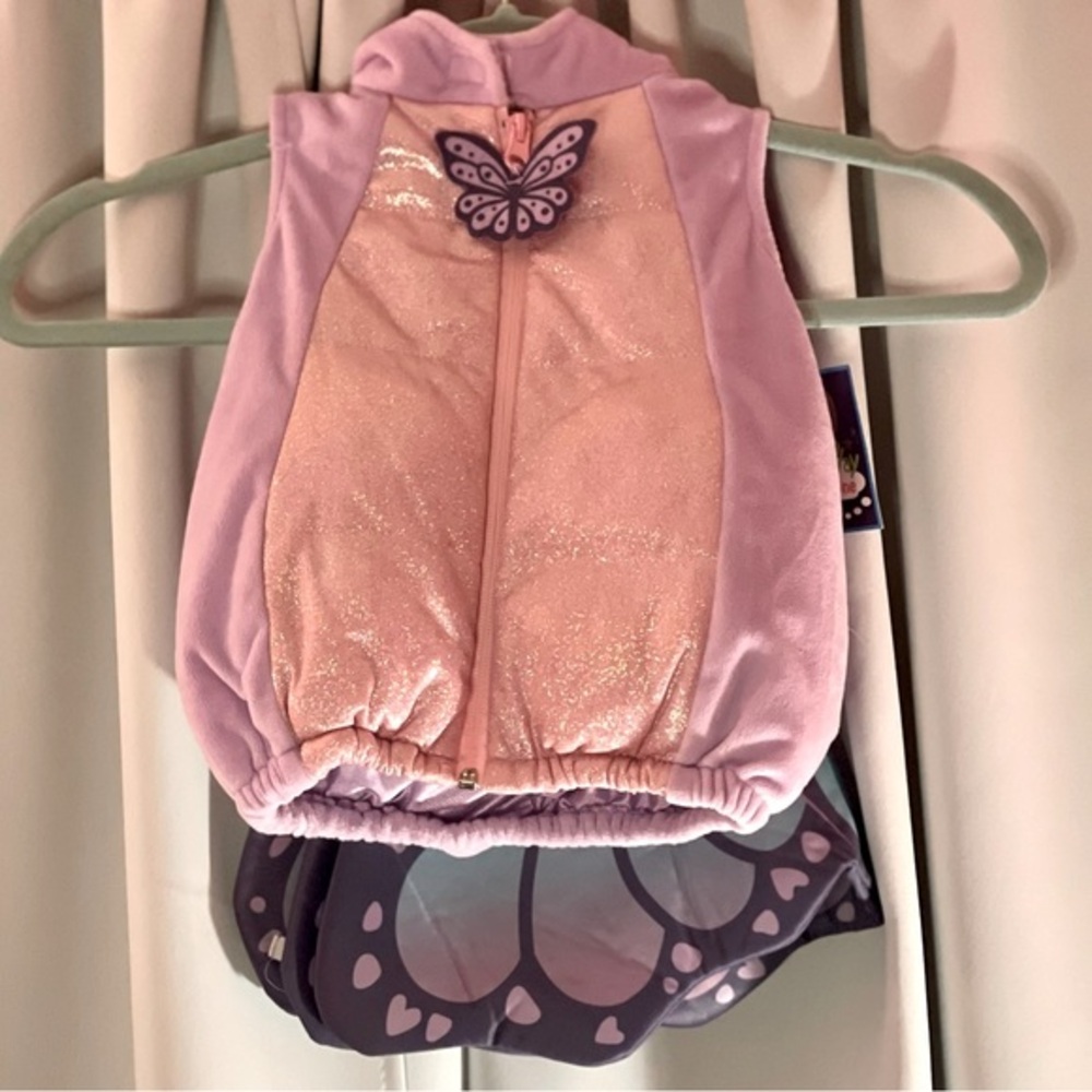 Dream Play Imagine Infant Butterfly Costume Halloween Glitter Vest Wings 3-6M